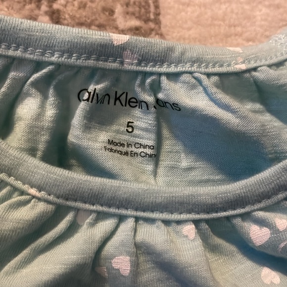 Sz 5 CK 2pc set Shirt and pant Tiffany blue color - Picture 3 of 7